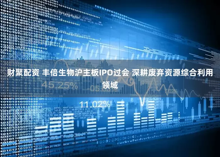 财聚配资 丰倍生物沪主板IPO过会 深耕废弃资源综合利用领域