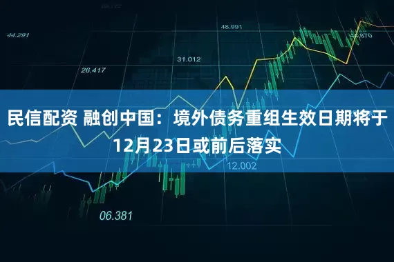 民信配资 融创中国：境外债务重组生效日期将于12月23日或前后落实